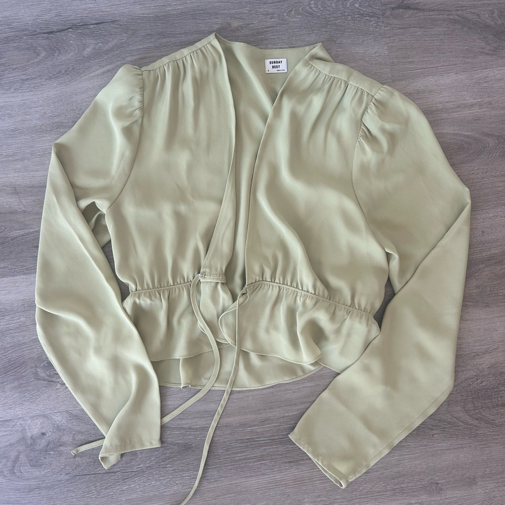 Sunday Best Kimberly Blouse Green